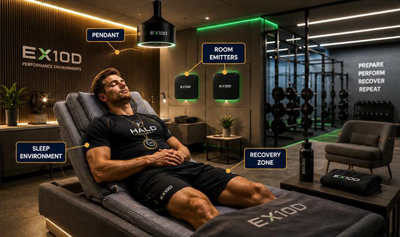 Halo Sport recovery room environment