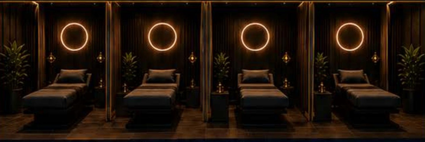 Team wellness room in open configuration