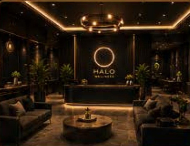 Flagship format Halo Wellness Center reception and lounge